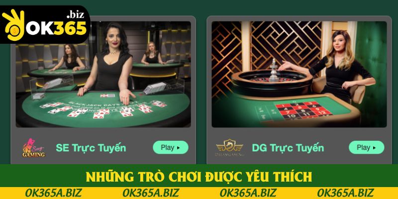 Những trò chơi được yêu thích Những trò chơi được yêu thích