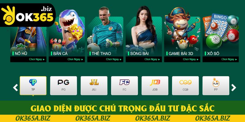 Giao diện được chú trọng đầu tư đặc sắc