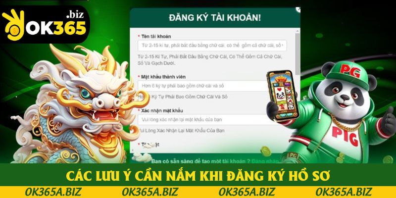 Các lưu ý mà hội viên cần nắm khi đăng ký hồ sơ