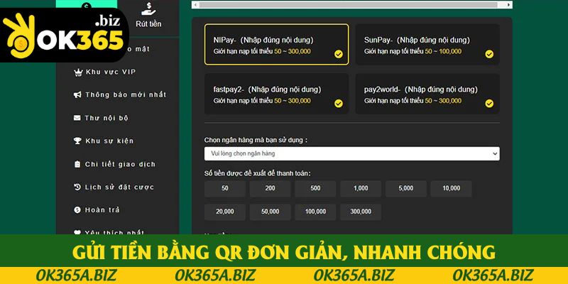 Gửi tiền bằng QR đơn giản, nhanh chóng